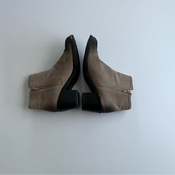 Matisse Womens Suede Ankle Boots Sz 6M Tan Zip Studded Booties Boho - Picture 7 of 11